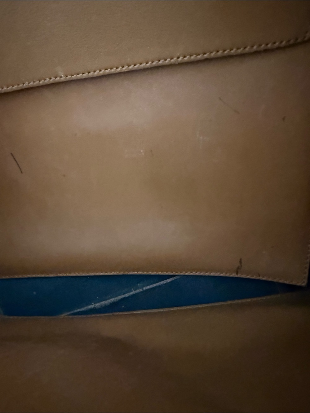 Vince Leather Tote - Snap Closure Smooth Carryall - Picture 12 of 14